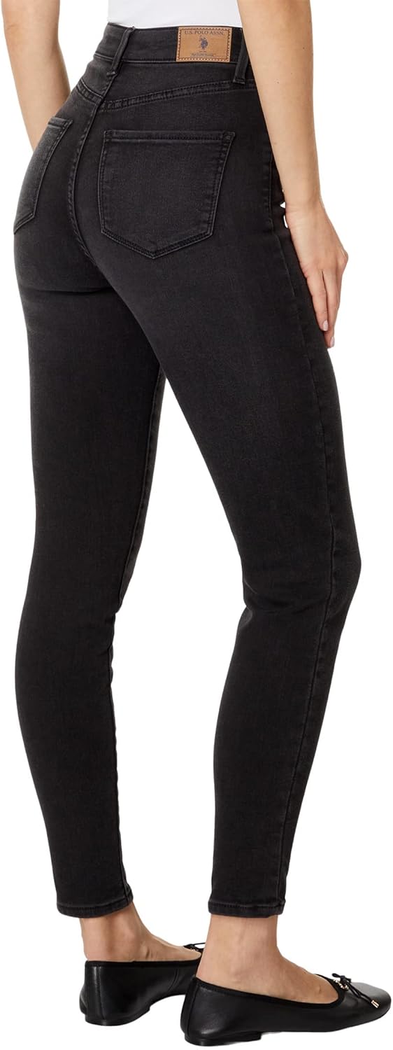 U.S. Polo Assn. USPA Ultra High-Rise Jeans in Black Black 15 29 - Image 2