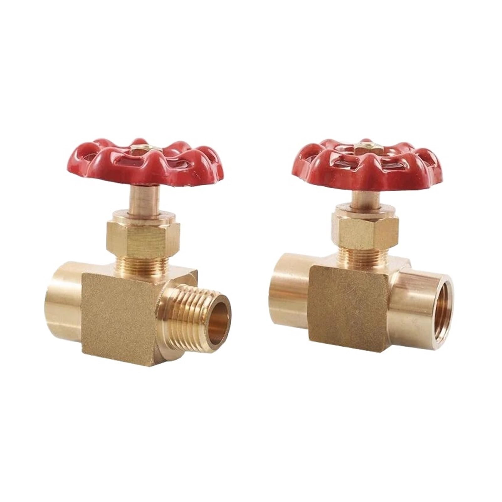 Adapter złącza zaworu kulowego, adapter węża Zawór kulowy, 8mm 10mm 12mm króciec do węża OD x 1/4" 3/8" 1/2" męski gwint żeński 2 3-drogowy mosiężny zawór kulowy do gazu(Bsp1i2 Femalemale)