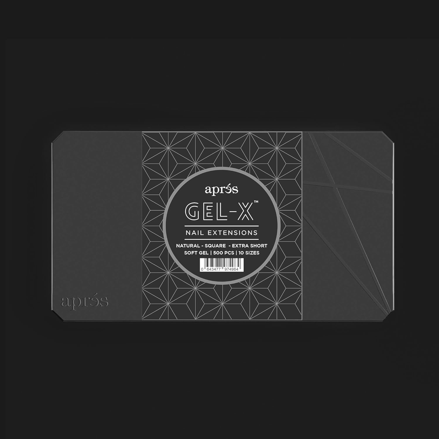 Apres Nail Gel-X Natural Square Extra Short Box of Tips | 500 Gel-X Tips | Premium Quality | 10 Sizes 0-9 | No Size 00 Included | 2022 Version