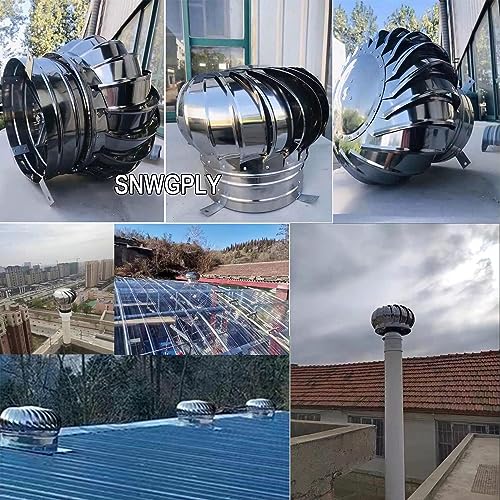 Rotation du vent pour conduits de cheminée et turbine de ventilation de toit