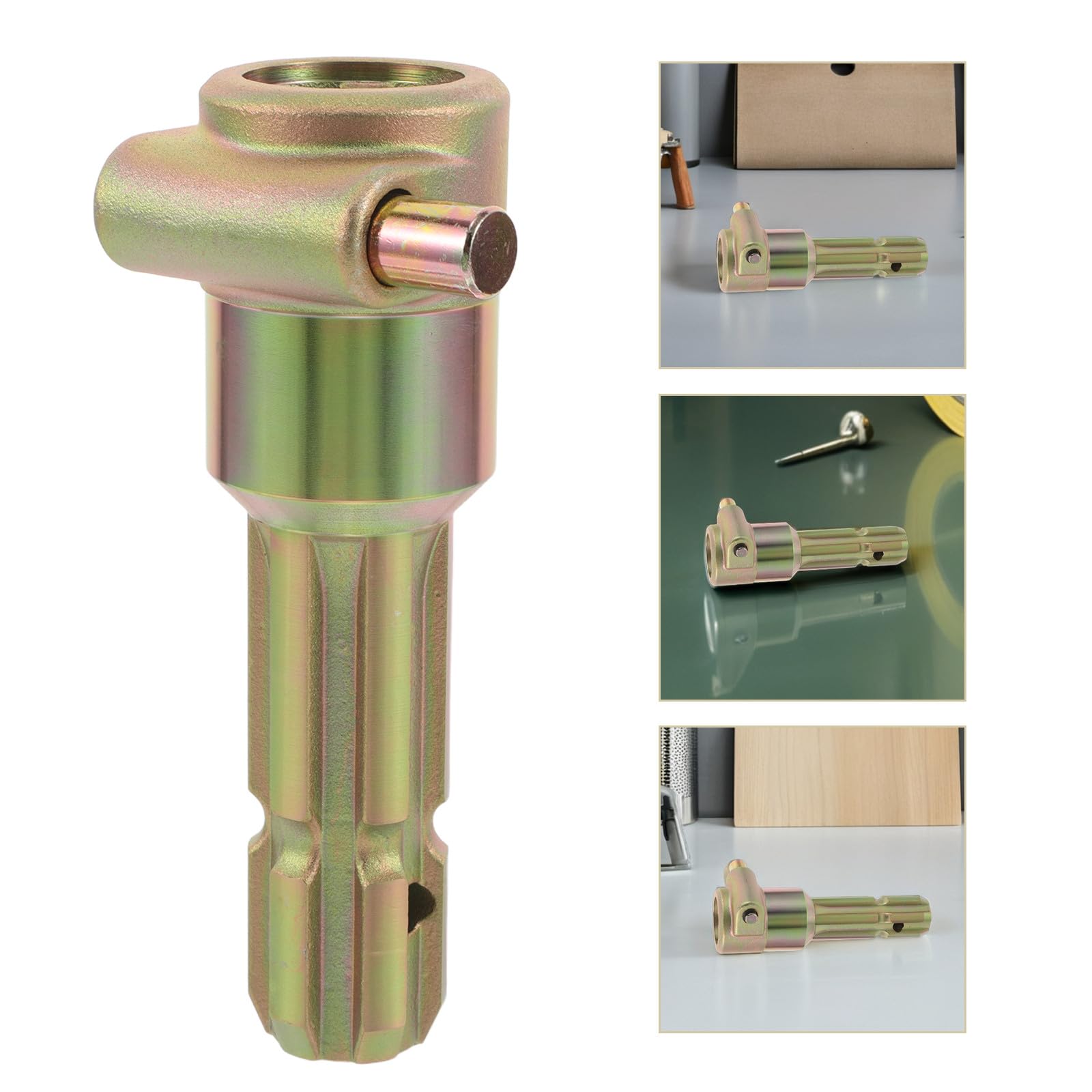 Adattatore Pto per Trattore 1 3/8 Pollici 6 Scanalature, Prolunga Albero Cardanico in Metallo Resistente, Collegamento Rapido per Attrezzature Agricole e Macchine da Campo