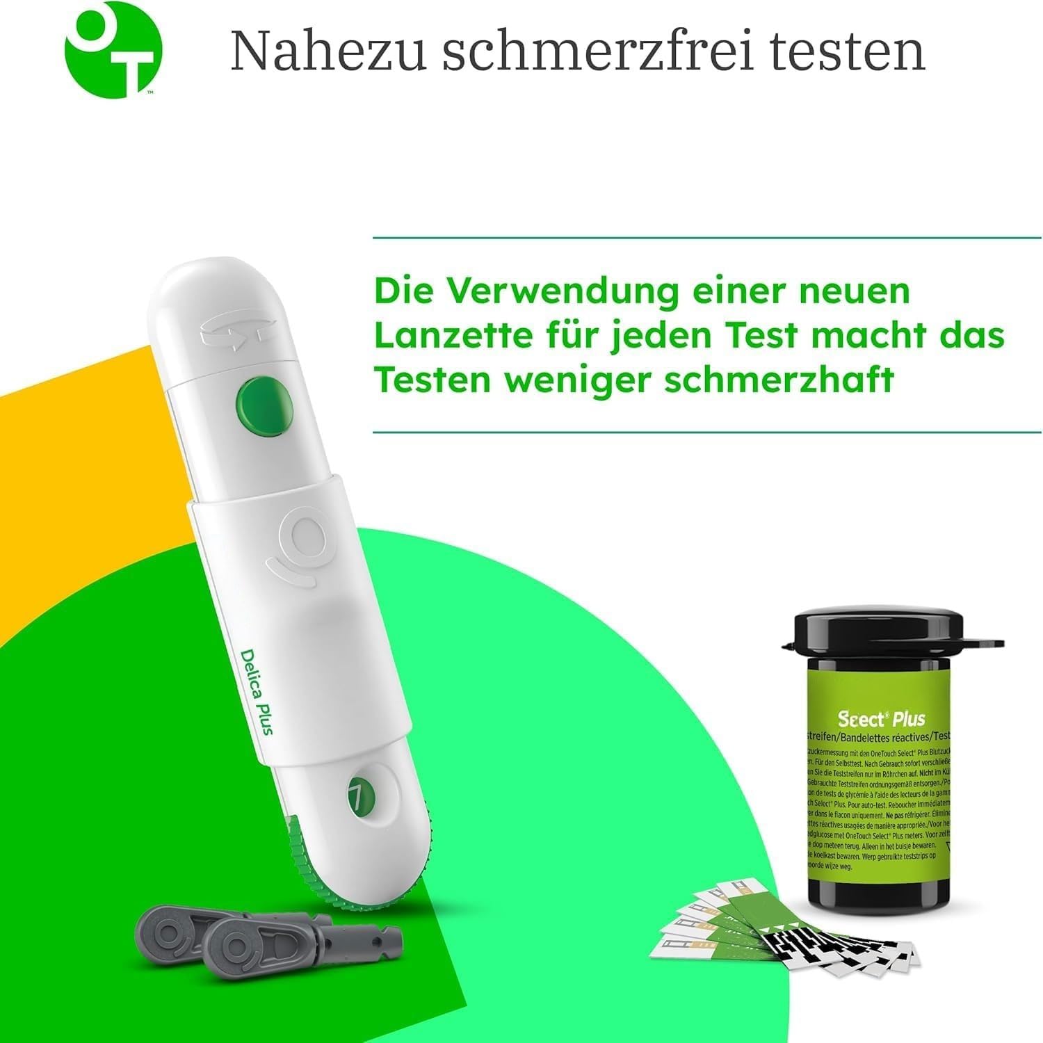 Select Plus Teststreifen, 1x50 Stück:1 Touch Select Plus Blutzuckermessgerät