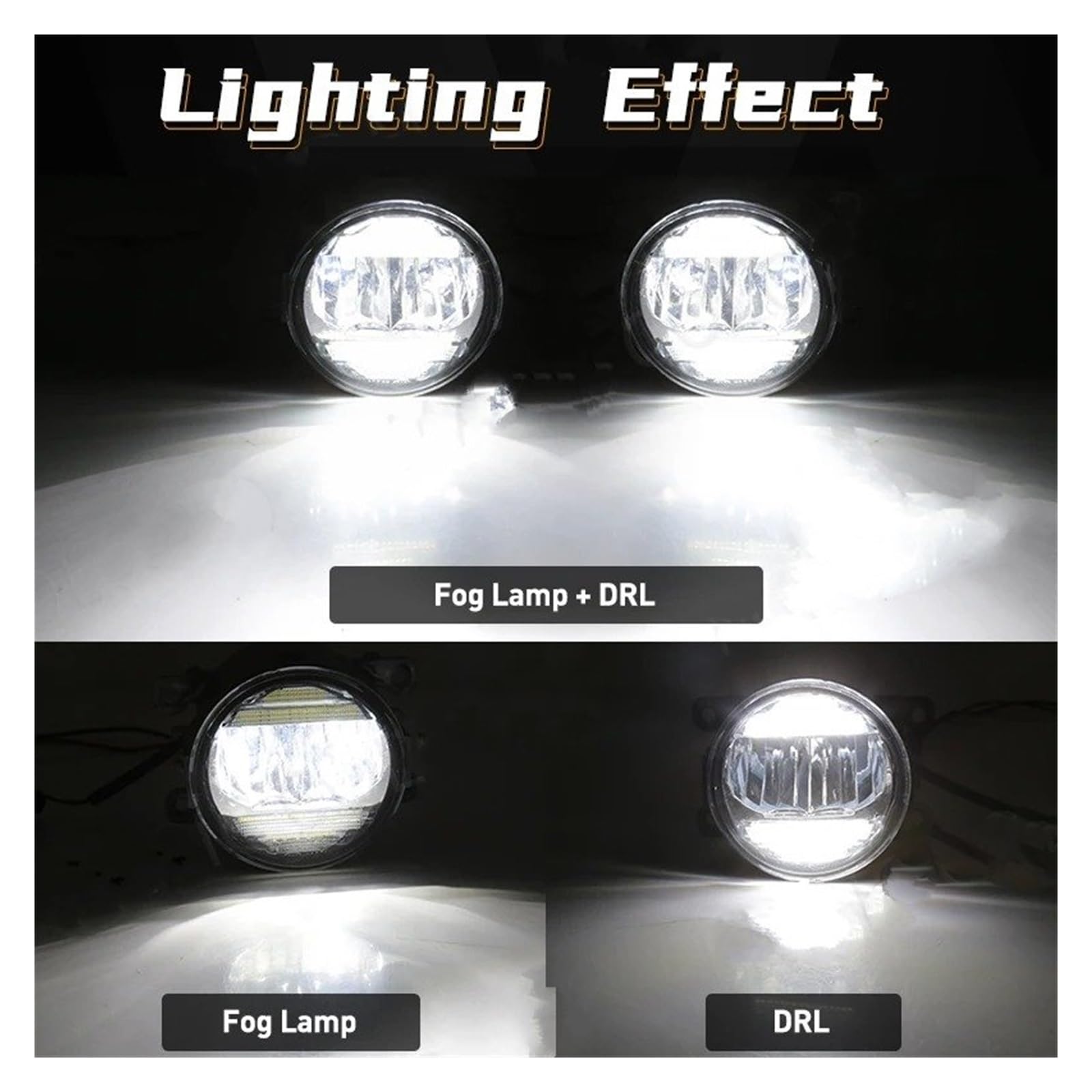 Fendinebbia A LED Per Auto 2in1 DRL Lampada Da Corsa Diurna Per Accord Per CR-V Per Città Per Civic Luci Lavoro Fuoristrada