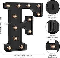 Vista 240 de Foaky LED Letter Lights Sign Marquee Light Up Letters Sign for Night Light Wedding/Birthday Party Battery Powered Christmas Lamp Home Bar