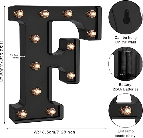 Miniatura 58 de Foaky Número de luz LED decorativo, letrero de número iluminado para luz nocturna, boda, fiesta de cumpleaños, Navidad, hogar, bar, número