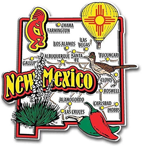 Imán Decorativo Mapa Estado Nuevo México miniatura 1