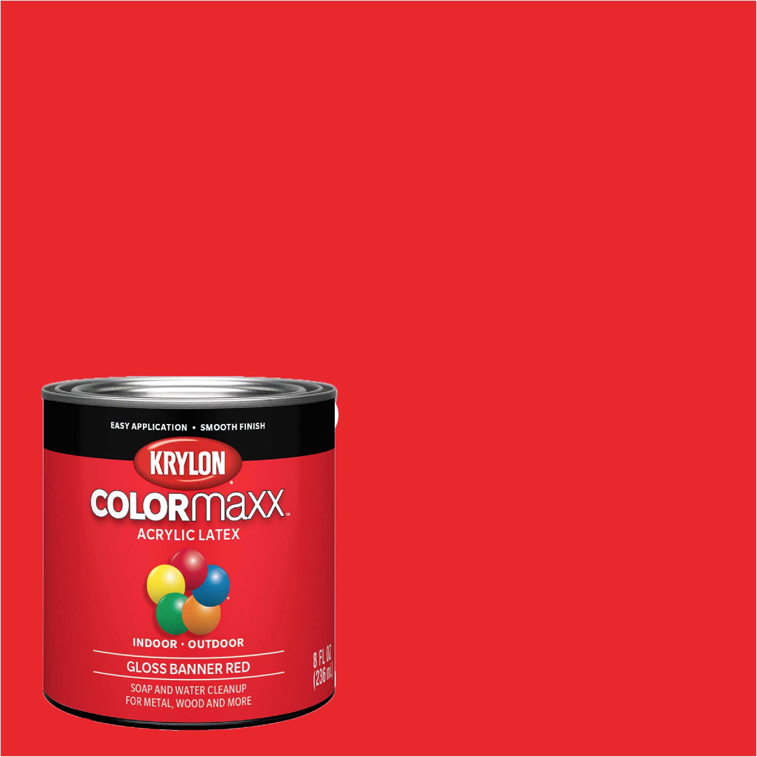 Krylon K05633007 COLORmaxx Acrylic Latex Brush On Paint for Indoor