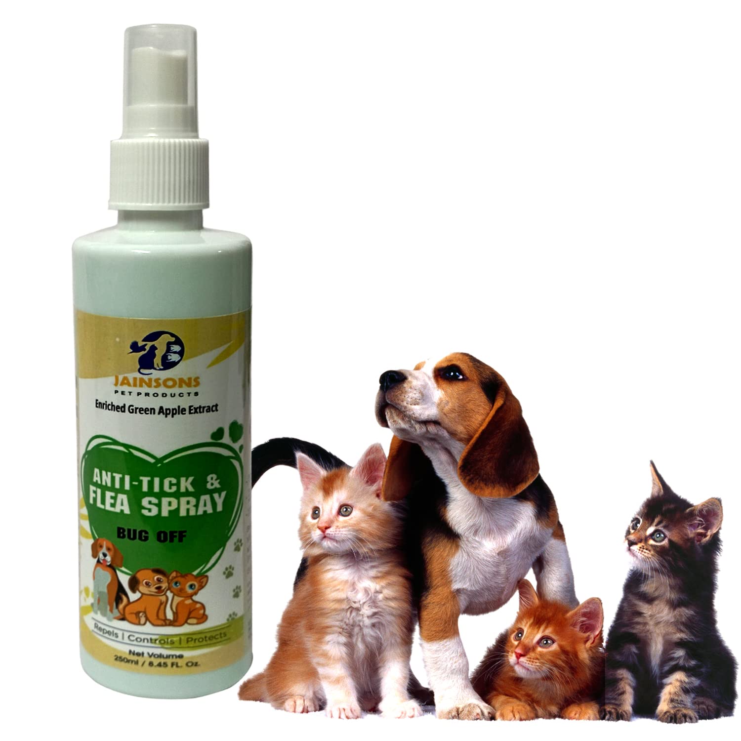 Jainsons Pet Products Flea and Tick Prevention Spray with Natural Ingredients for Dogs and Cats (250ml) (B0C5XB84TV) Amazon Price History, Amazon Price Tracker