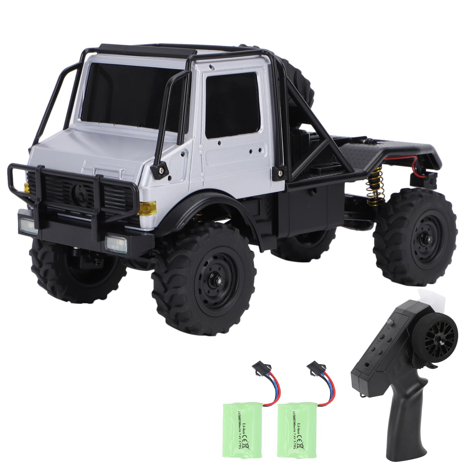 Changor Auto Fuoristrada con Carrozzeria in Lega 4WD RC Crawler 1:18 | Design adatto a tutti i terreni, capacità di arrampicata, luci multi-scenario, telecomando 2.4G, per uso interno ed esterno