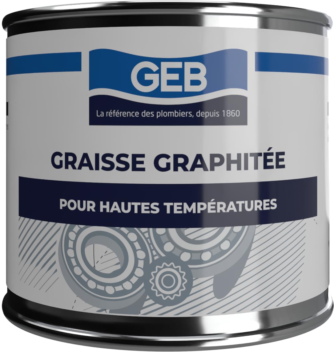 GEB Grasso grafitato per serratura, lubrificazione a secco e sigillatura di sistemi sottoposti ad alta temperatura o carico molto elevato - Vaso 350g