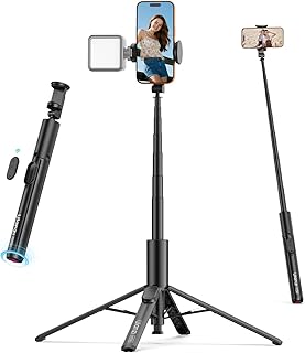 ULANZI 60" Auto Pop-Up Phone Tripod with Bluetooth Remote, Gravity-Activated Phone Stand for Live Streaming & Video, Adjus Price In India