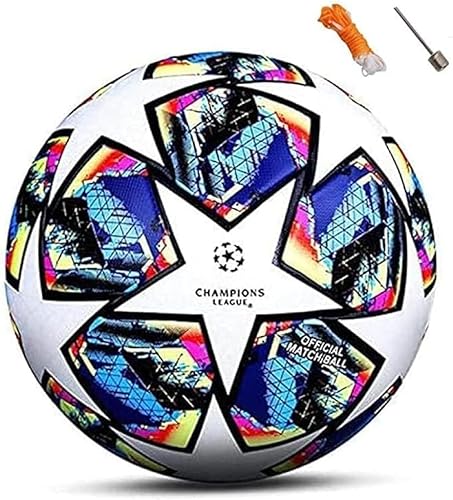 Kiehiu 2021 Champions League Football Fans Memorabilia Soccer Regular No. 4 Regalo de cumpleaños, talla 4
