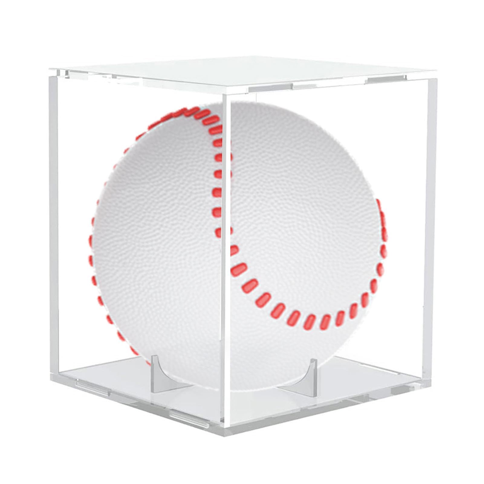 Honkbal Vitrine, Uv Beschermde Acryl Kubus Honkbal Houder Vierkant Clear Box Memorabilia Display Opslag Sport Officiele Honkbal Handtekening Displ
