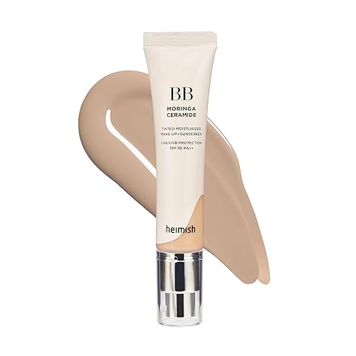 HEIMISH  Moringa Ceramide BB Cream SPF 30 PA++ 21C Light Nude 2.05 oz  58.11 g  Crema BB hidratante de alta cobertura  Cubierta antimanchas, base