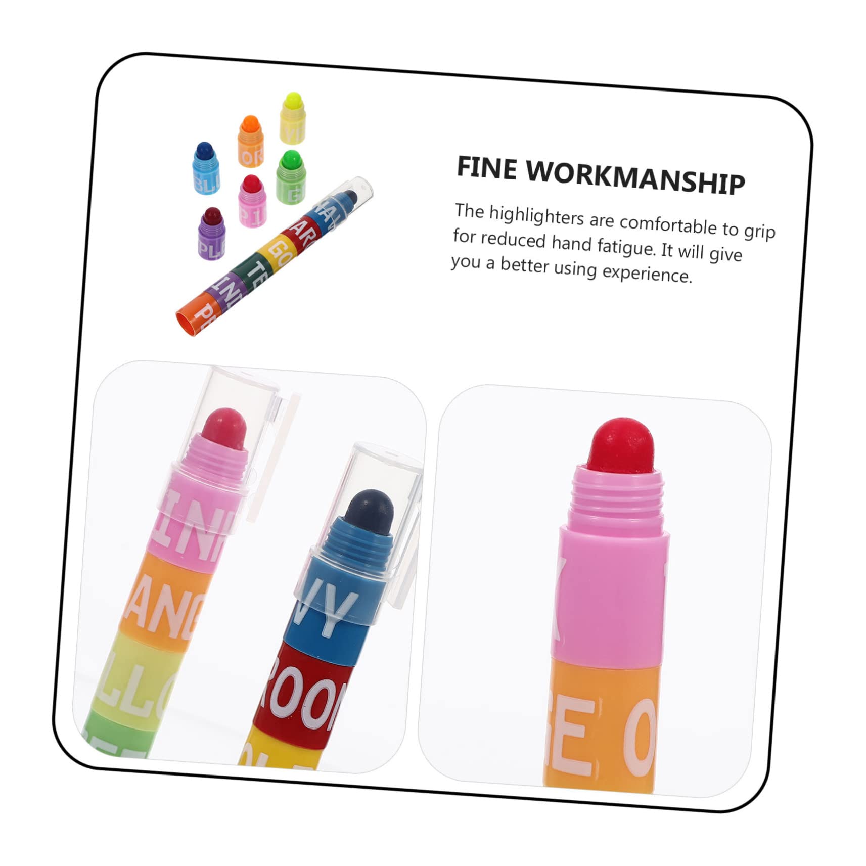 SHINEOFI 10 Juegos resaltador de costura fabricante de resaltador de pintura fluorescente rotulador escritura agendá es Suministros escolares pastel puntadas
