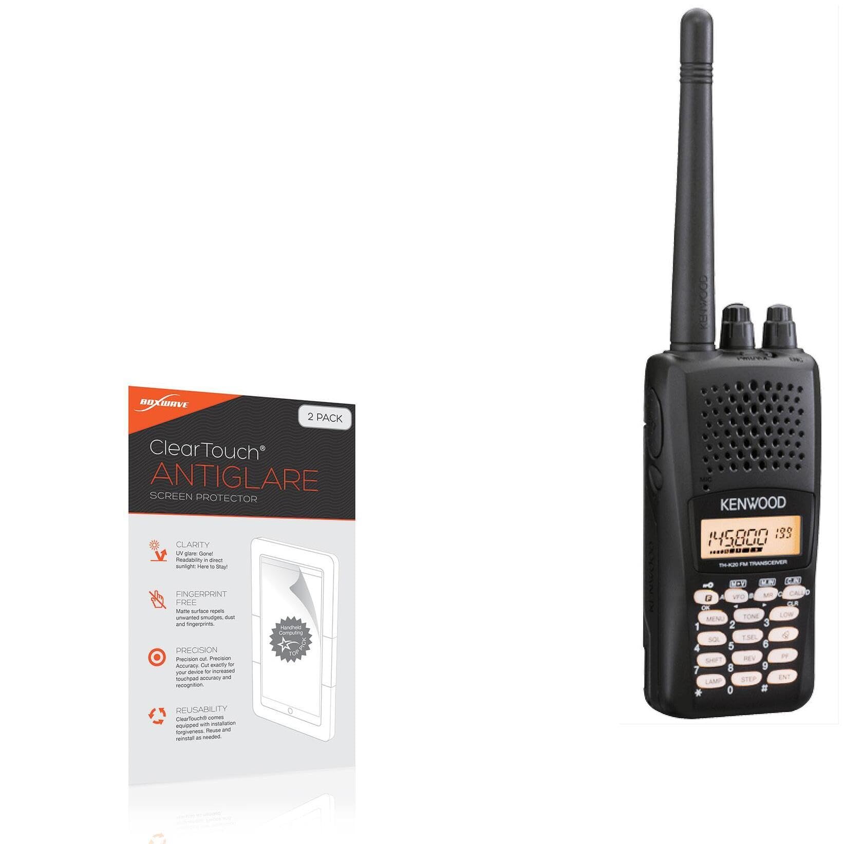 BoxWave Screen Protector Compatible with Kenwood TH-K20A - ClearTouch Anti-Glare (2-Pack), Anti-Fingerprint Matte Film Skin