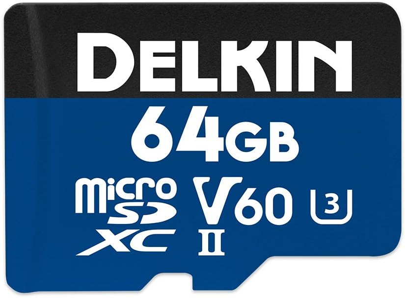 Delkin Devices 64GB Prime microSDXC UHS-II (V60) Memory Card (DDMSDB190064)