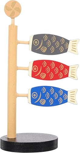 Tofficu Decoración de la suerte de carpa decoraciones de año japonés, decoraciones de peces de estilo japonés para acuario