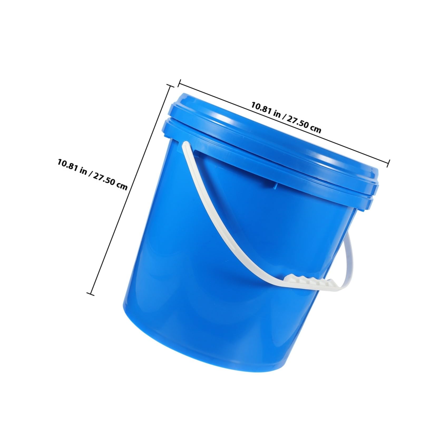 SOIMISS Cubo de Pintura con Tapa Hdpe Resistente y Duradero con Asa Sólida para Almacenamiento Seguro de Pigmentos y Líquidos Múltiples Usos