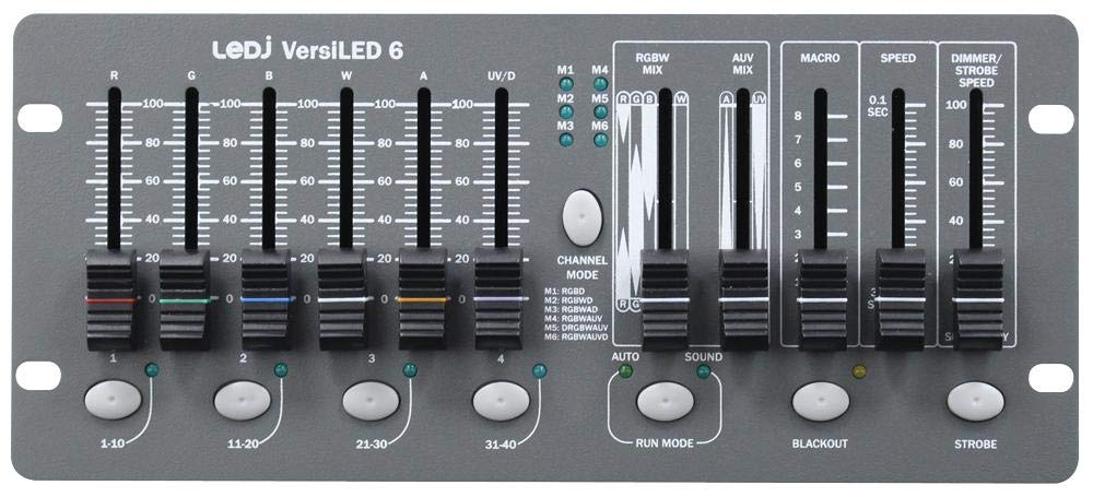 DMX-Steuerung, 6 Kanäle, Effekteeinheiten, Audio Visuell, 1 x Stück – LEDJ322