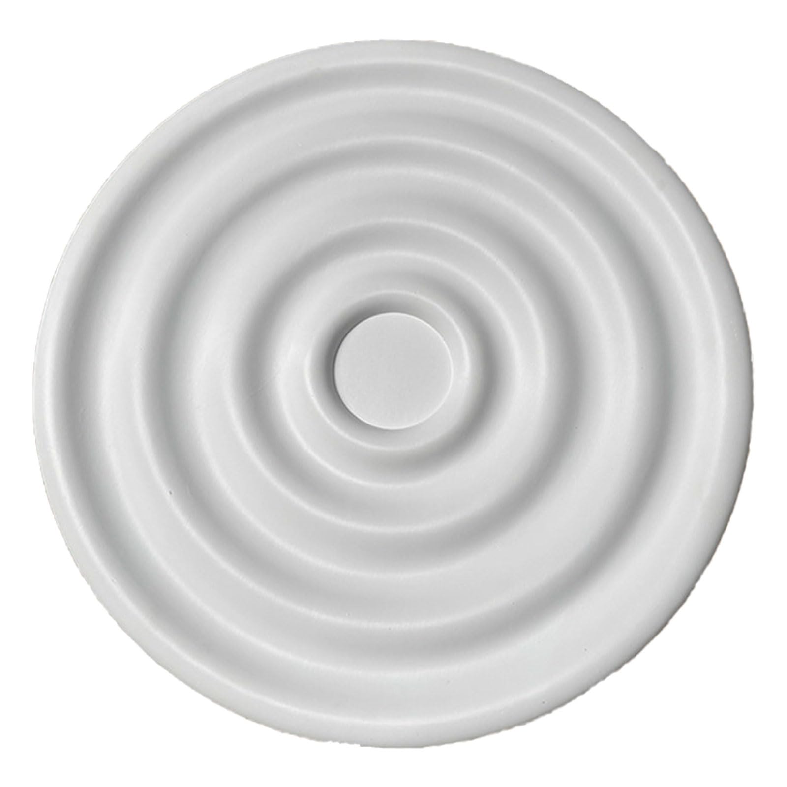 PU White Ceiling Light Medallion Multiple Sizes for Fan Decoration(White I,60cm)