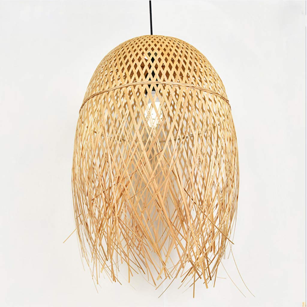 Lampe suspension branches rotin réglable luminaire vintage E27