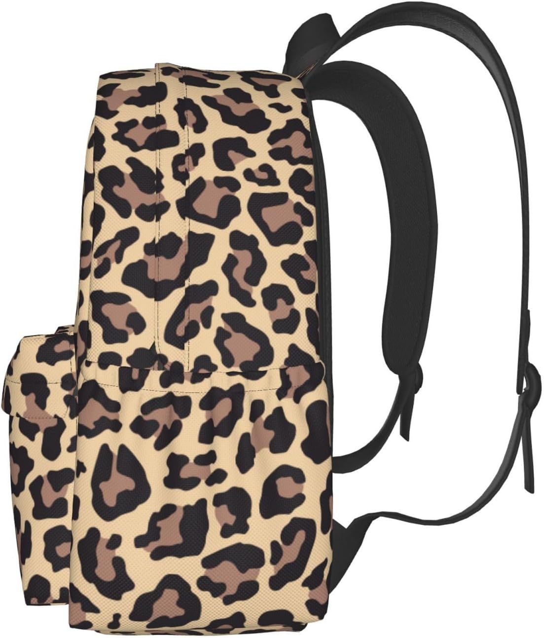Leopard Animal Texture Laptop Backpack For Men Women, Lightweight Daypack Bookbag For Daily Commutes Business Travel Hiking