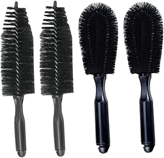 CRAFTHROU 4 pçs escova de cubo escova de detalhes de carro escova de limpeza de roda de carro escova de roda de carros escova de pneu para escova de detalhamento de carro para escova de aro de carro carros carros nylon PVC suprimentos de limpeza lavagem de carro