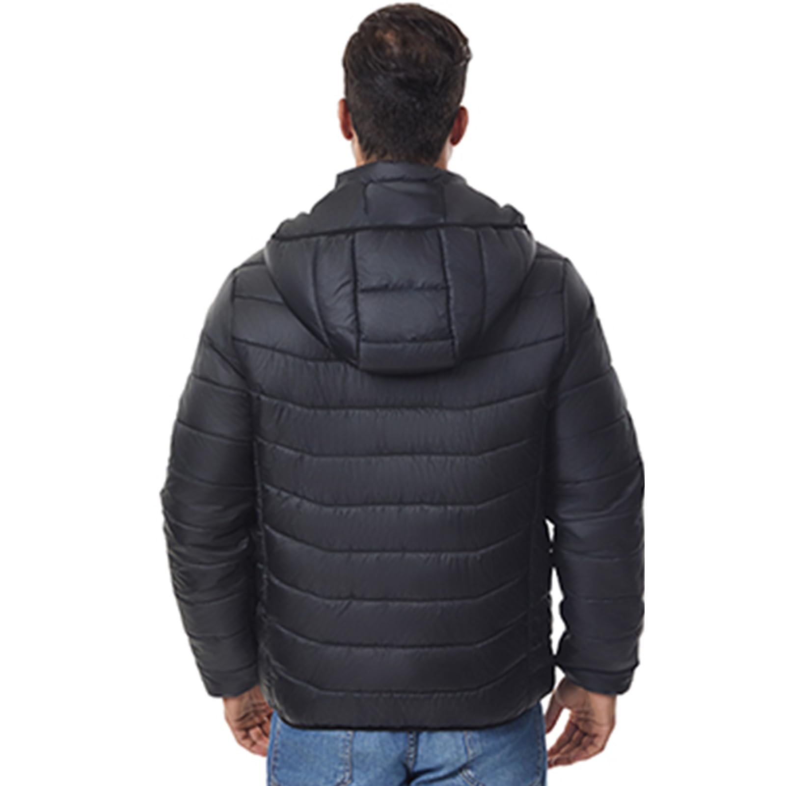mingzhe Chaqueta Térmica para Hombre de 27 Zonas — Abrigo Térmico y Ropa Calefactable con Control de Temperatura 3 Niveles y 4 Zonas Control — Abrigo Invierno Ligero con