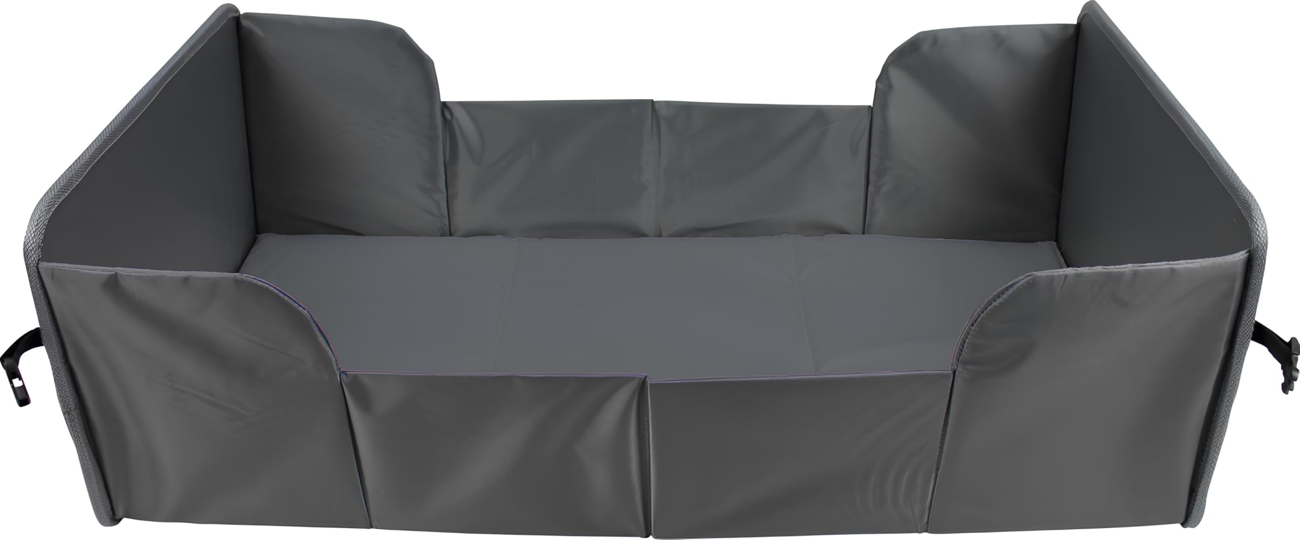 Dooky Original Traveller - lettino pieghevole per bambini - super leggero, tasche esterne, 41 x 74 cm (assemblato) /41 x 26 cm (piegato), 100% poliestere, nero