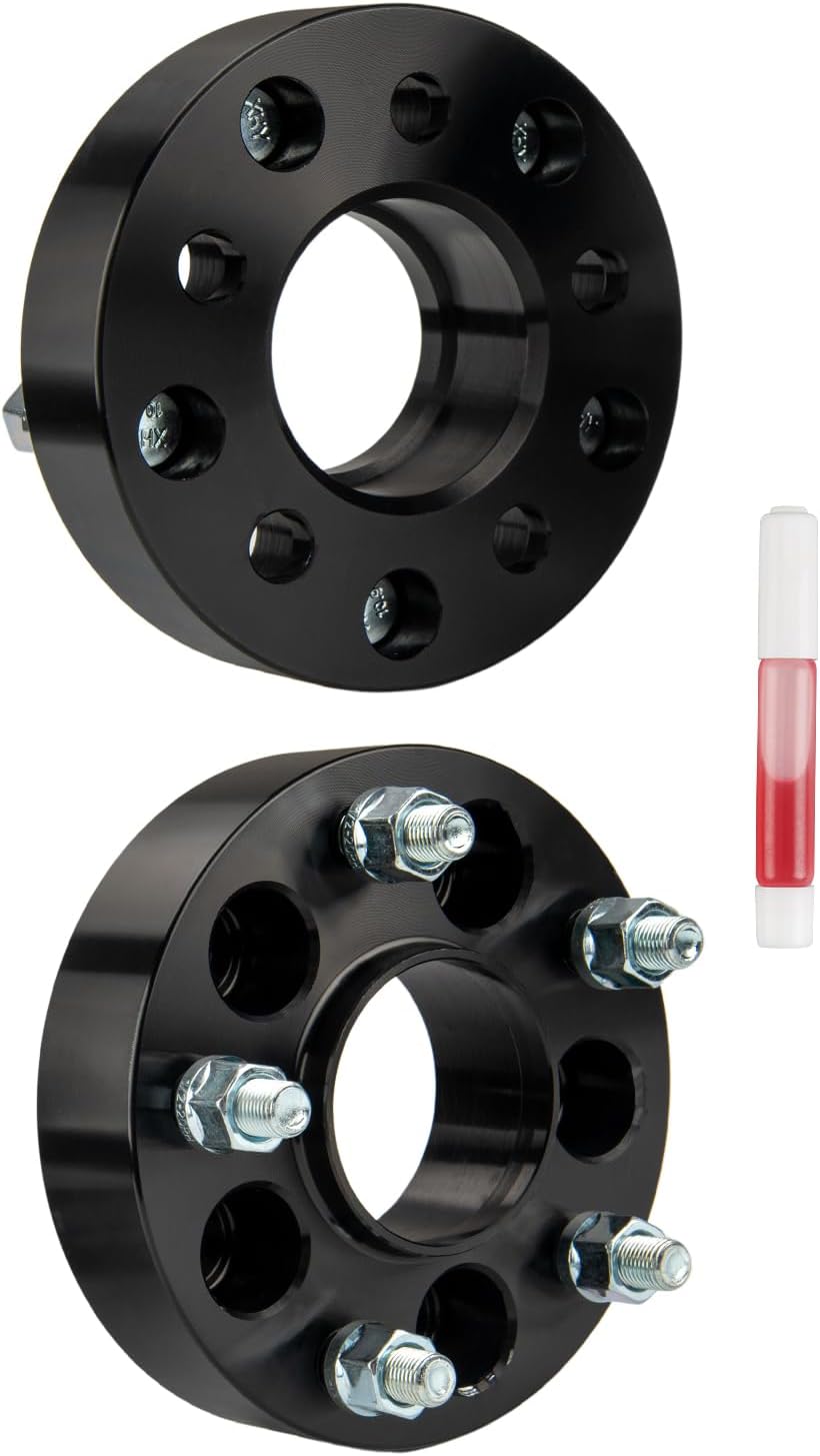 5x4.5 to 5x5 1.5 inch Wheel Adpaters, with Hub Centric, 71.5mm Hub Bore 1/2“x20 for Explorer, Edge, Mustang, Liberty, Ranger, Wrangler, Taurus, Cherokee, Nitro, Grand Marquis, Flex