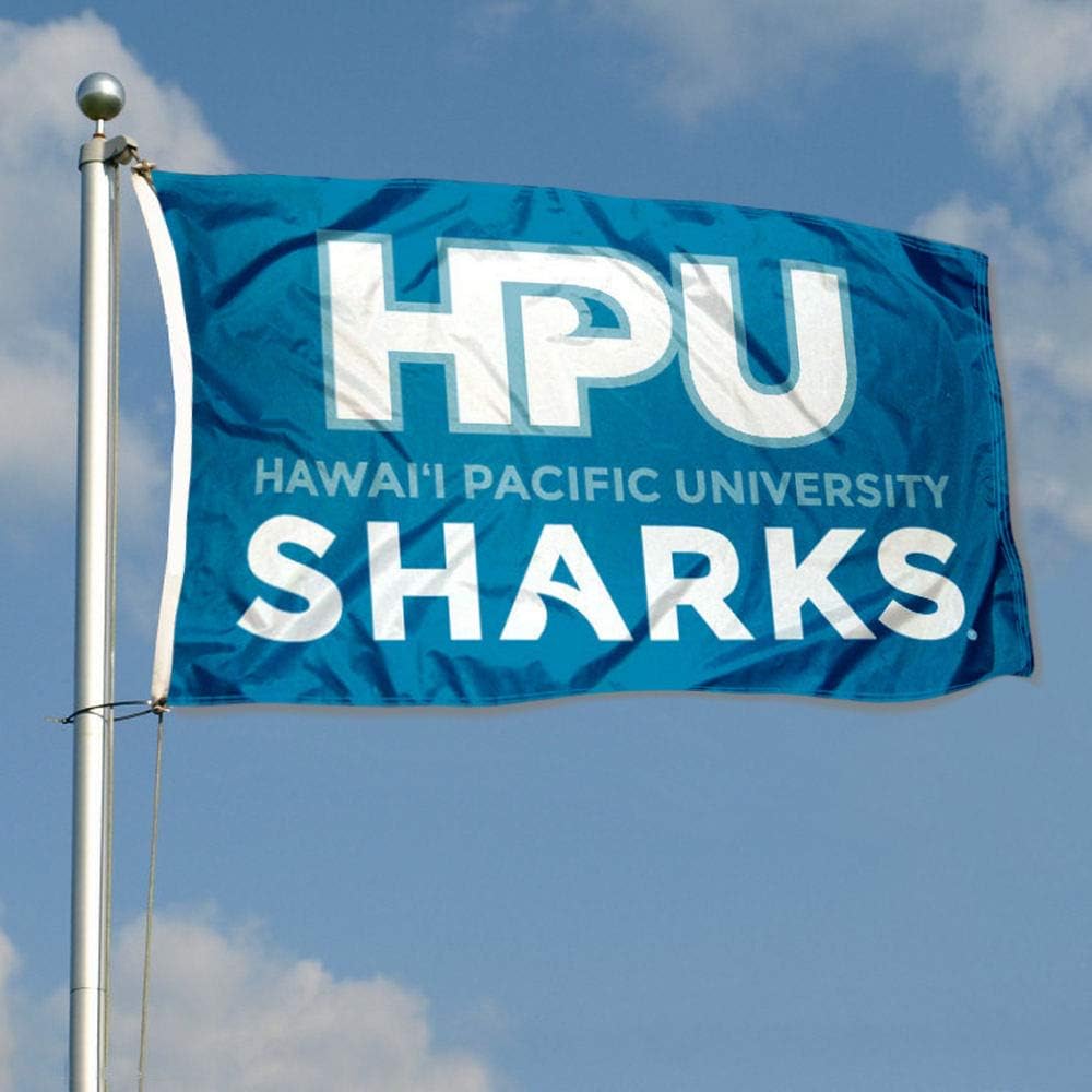 Hawaii Pacific Sharks Wordmark Flag - Image 3