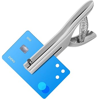 3 mm Silver Single Hole Punch Metal Hole Punch Paper Hole Punch High Performance Hole Punch Desk Accessories Ideal Hole Punch for Folders