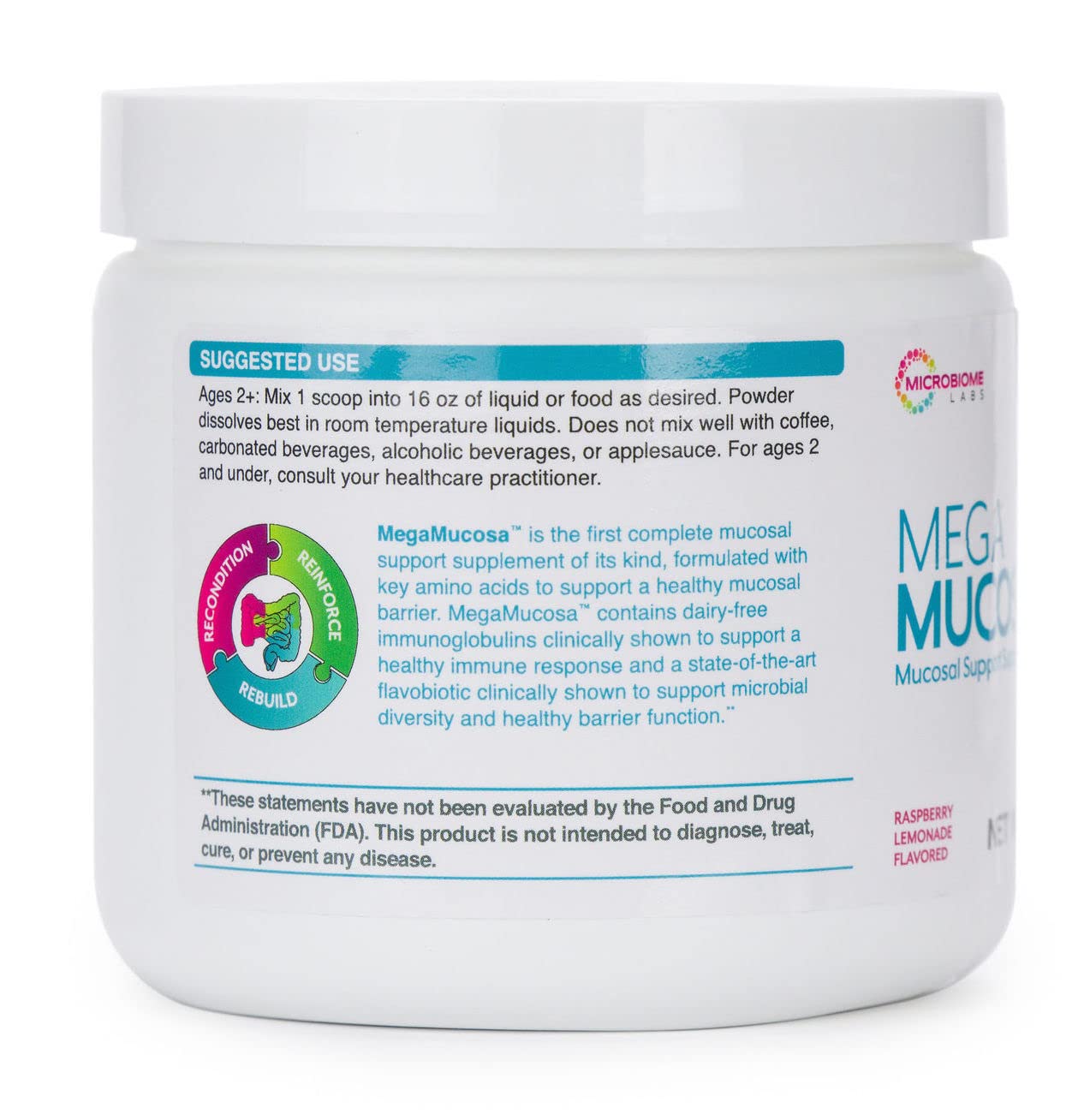Microbiome Labs MegaMucosa 'Leaky Gut' Powder Supplement Gut Lining