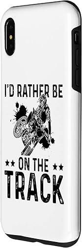 Miniatura 14 de iPhone 12 mini I'd Rather Be On The Track Dirt Biker Motocross Enduro Biker Case