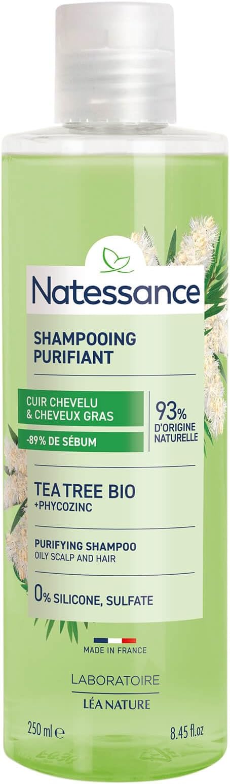 NatessanceNaturel Purifying Shampoo Flacon Capsule, 250 ml