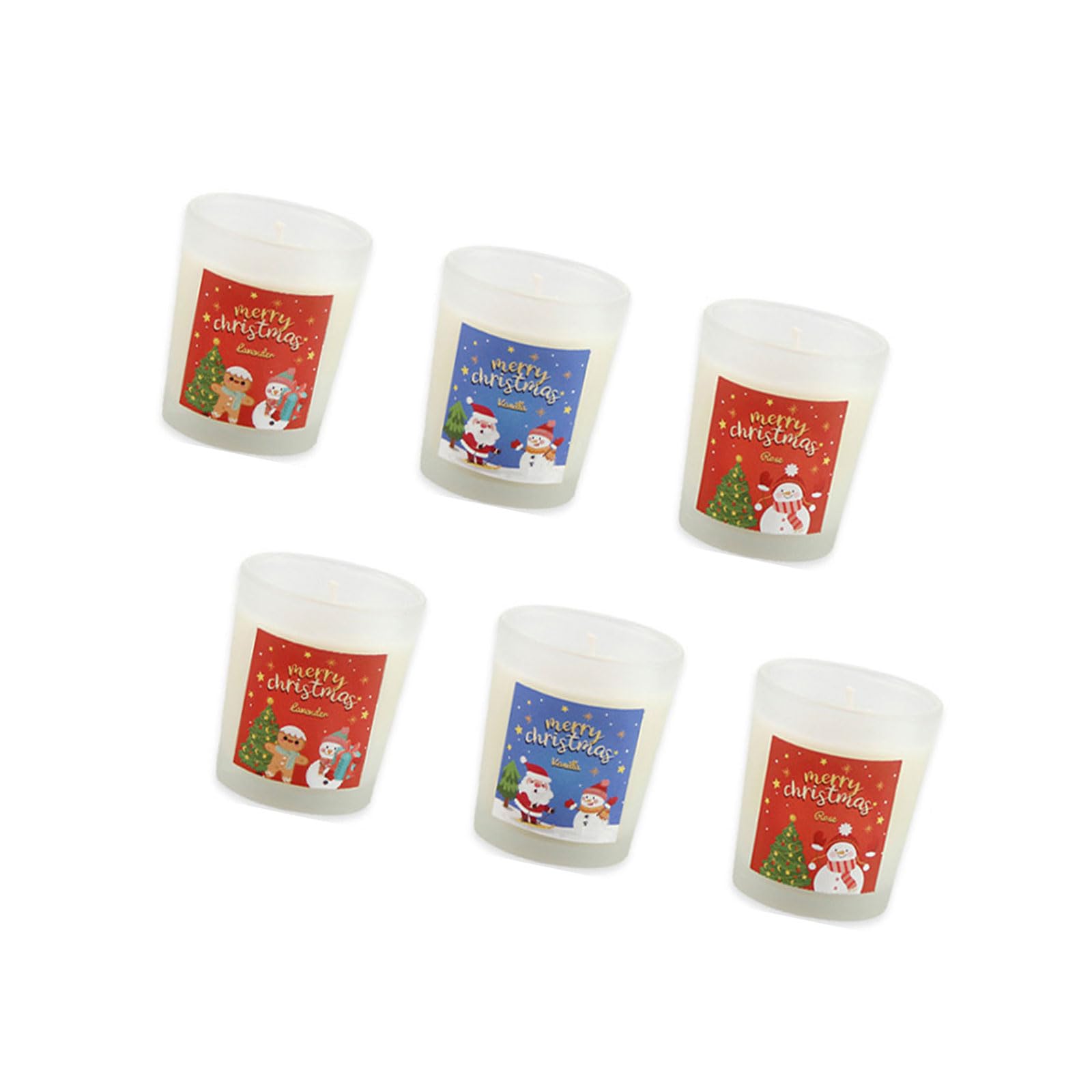 carotoe Soybean Wax Gift Set 6Pcs Natural Long Time Use Burn Time Multiple Fragrances Home Decoration Elegant Set