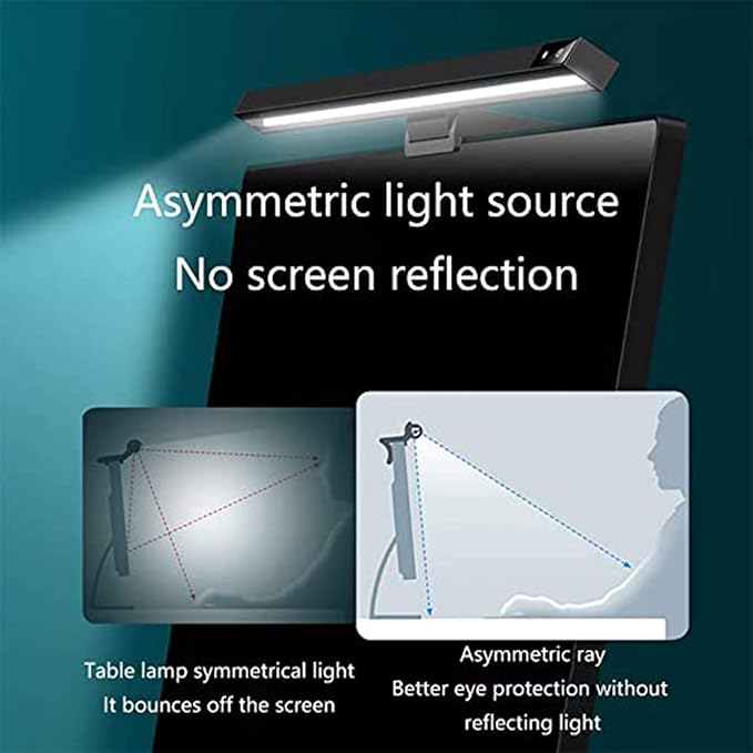 LEIKAS Reading Monitor LED Desk Lamp,Touch Control Monitor Light Bar with 3 Color Temperature, Adjustment Brightness Laptop Lamp, USB Powered Screen Eye Care Light - photo 2