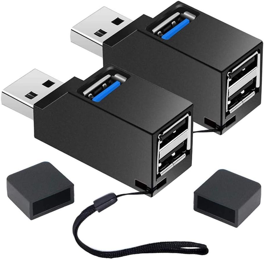 Amazon.co.jp Samcos USB Hub, 3 Ports, Set of 2, Ultra Small, USB 3.0