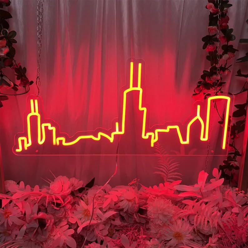 Amazon.com: City Skyline Neon Sign, Custom Your City Skyline LED