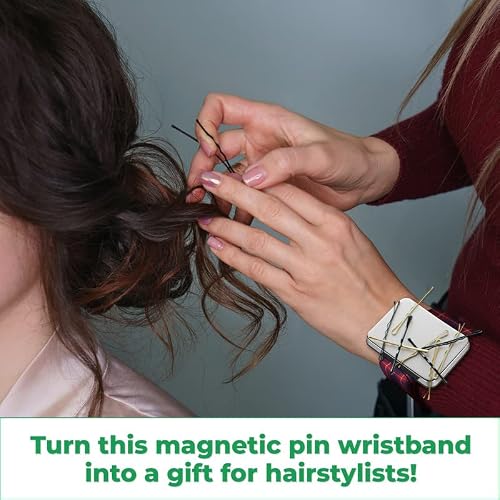 Sew Your Way Magnetic Pincushion For Sewing – Wrist Pin Holder For Sewing – Magnetic Wristband Quilting Supplies – Magnetic Pin Cushion Holder For Sewers & Hairstylist - Magnet Needle Holder Gift #TOP4