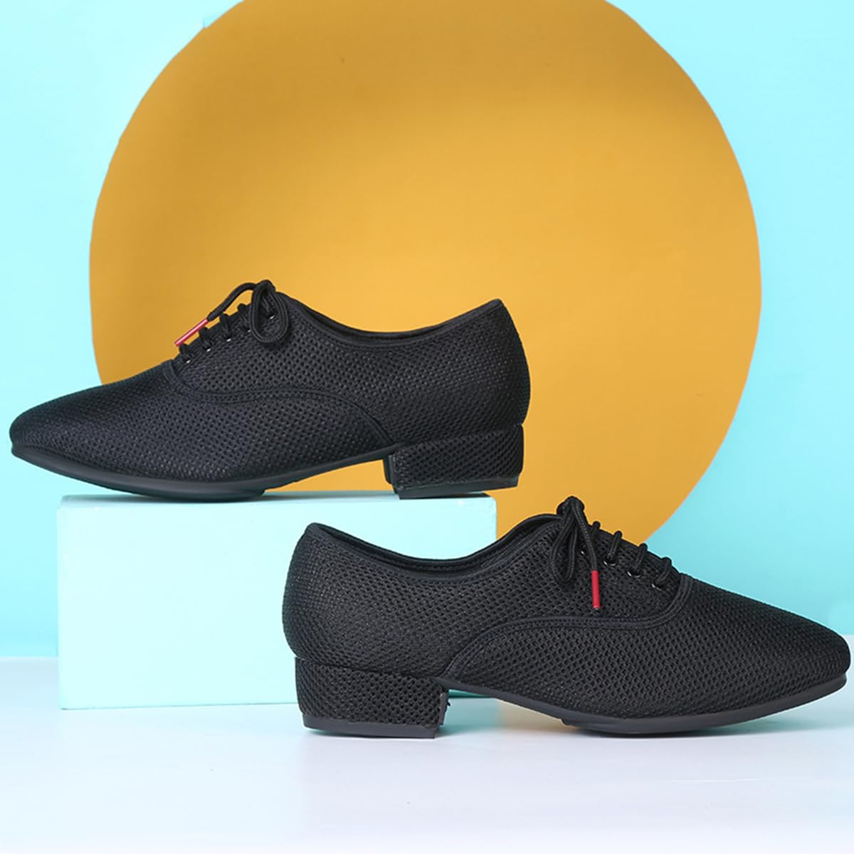 Scarpe da Ballo Latino Uomo con Lacci comode Scarpe da Ballo Moderne Sala Jazz Valzer Salsa Tango Morbida in Pelle Antiscivolo