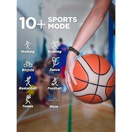 BIGGERFIVE Vigor Kids Fitness Tracker Watch for Girls Boys Ages 5-15, IP68 Waterproof, Activity Tracker, Pedometer, Heart Rate Sleep Monitor, Calorie Step Counter Watch