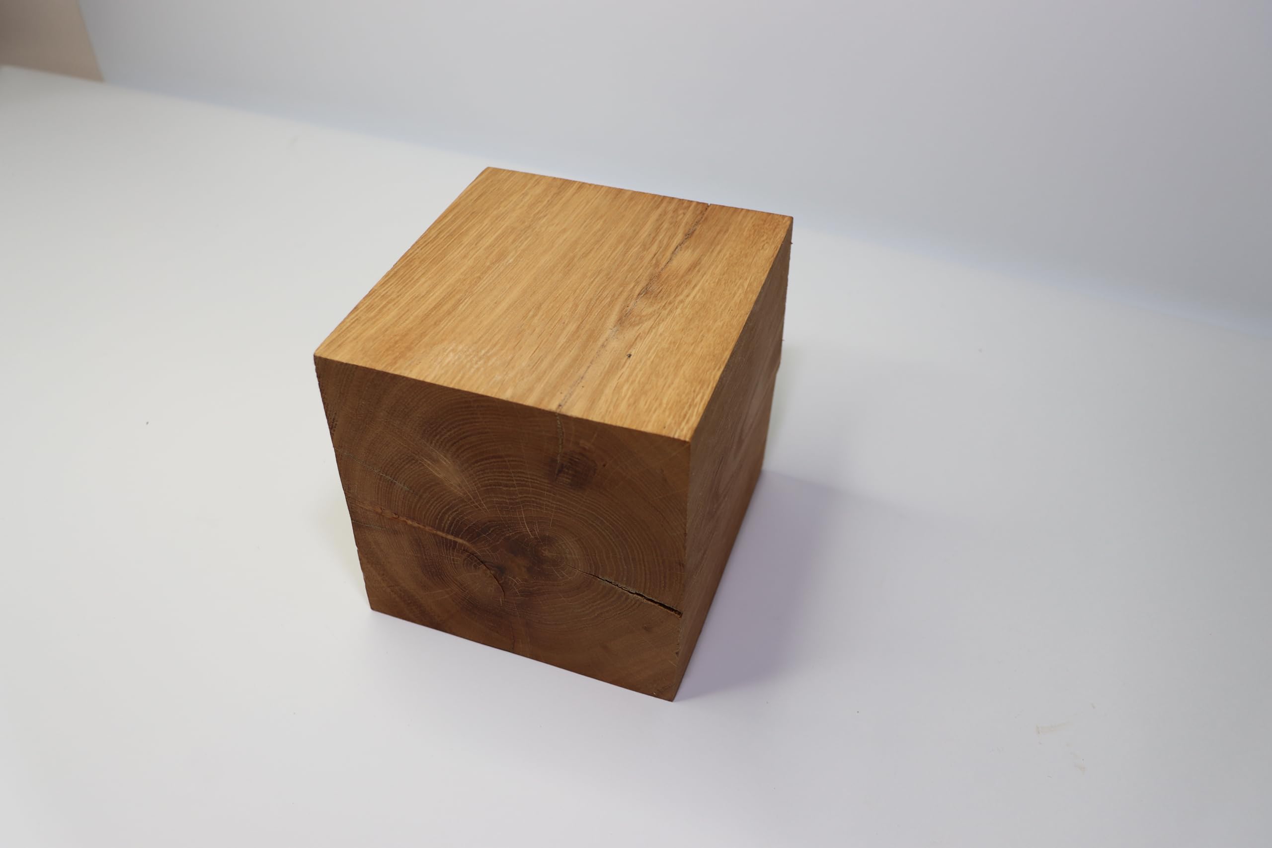 WestTree Eiche Würfel Regal, 12,5x12,5x12,5cm, Rustikal, Eichenholzregal, Einbauregal, Wandmontage