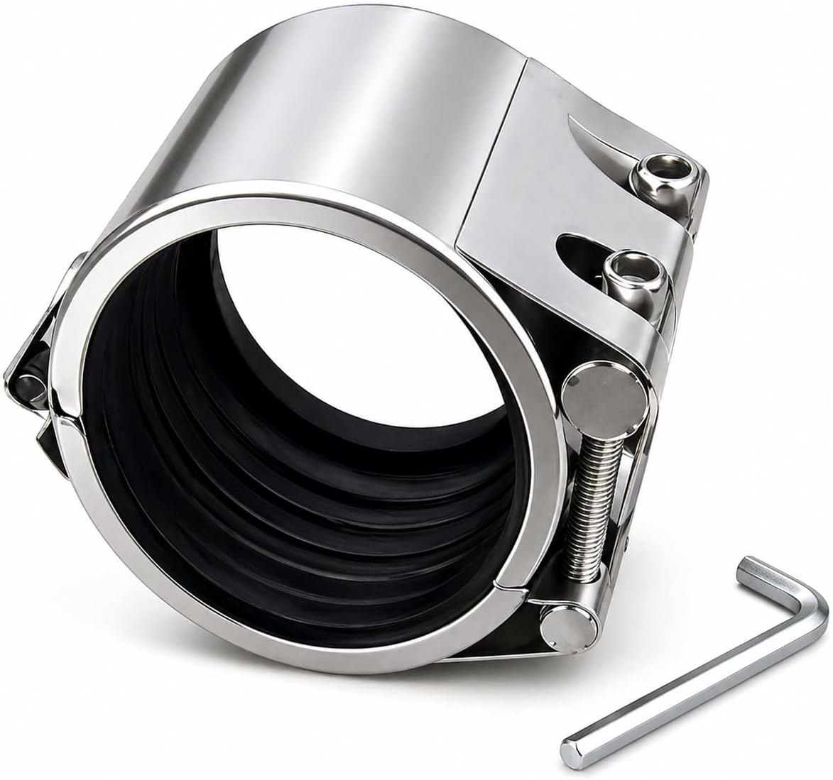 Pipe Repair Clamp，3/4 Inch(26mm-29mm) Stainless Steel Leak Sealer, Heavy Duty Pipe Leak Repair Kit for Metal & PVC Pipes, for Burst & Crack Water Pipe Emergency Maintenance