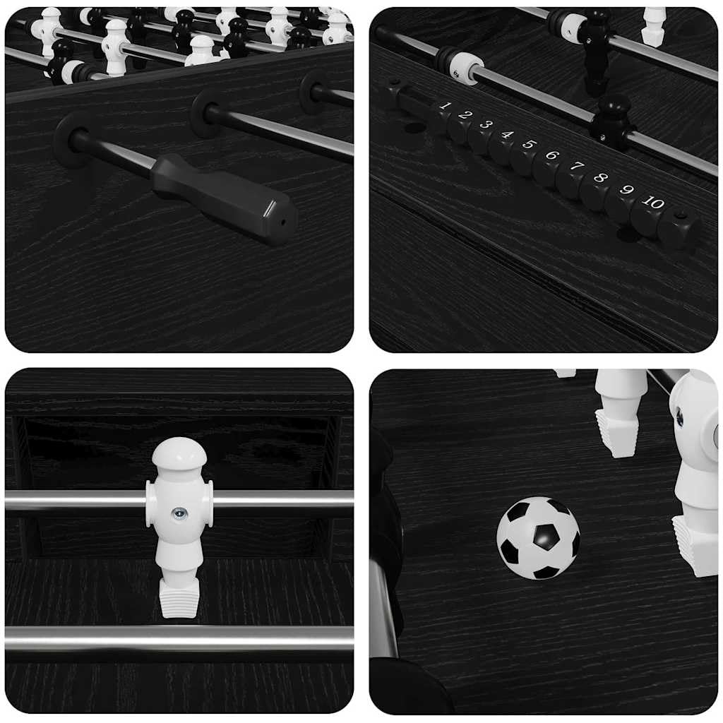 Moderno biliardino in legno con tubi in acciaio e maniglie ergonomiche per la sala giochi