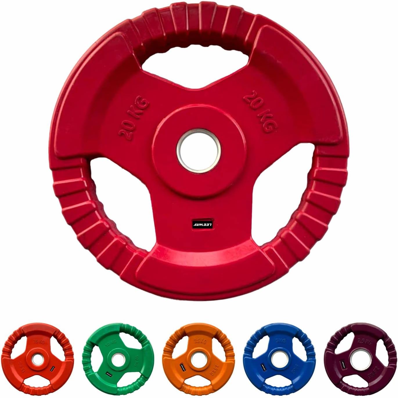 Fitness Aim Color Rubber Bumper Plates (150kg combo) Olympic