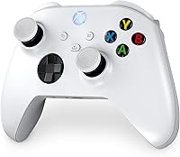 Vista 3 de KontrolFreek Embrague para Xbox One y Xbox Series X Controller Thumbsticks de rendimiento 2 cóncavos de baja altura Blanco y negro