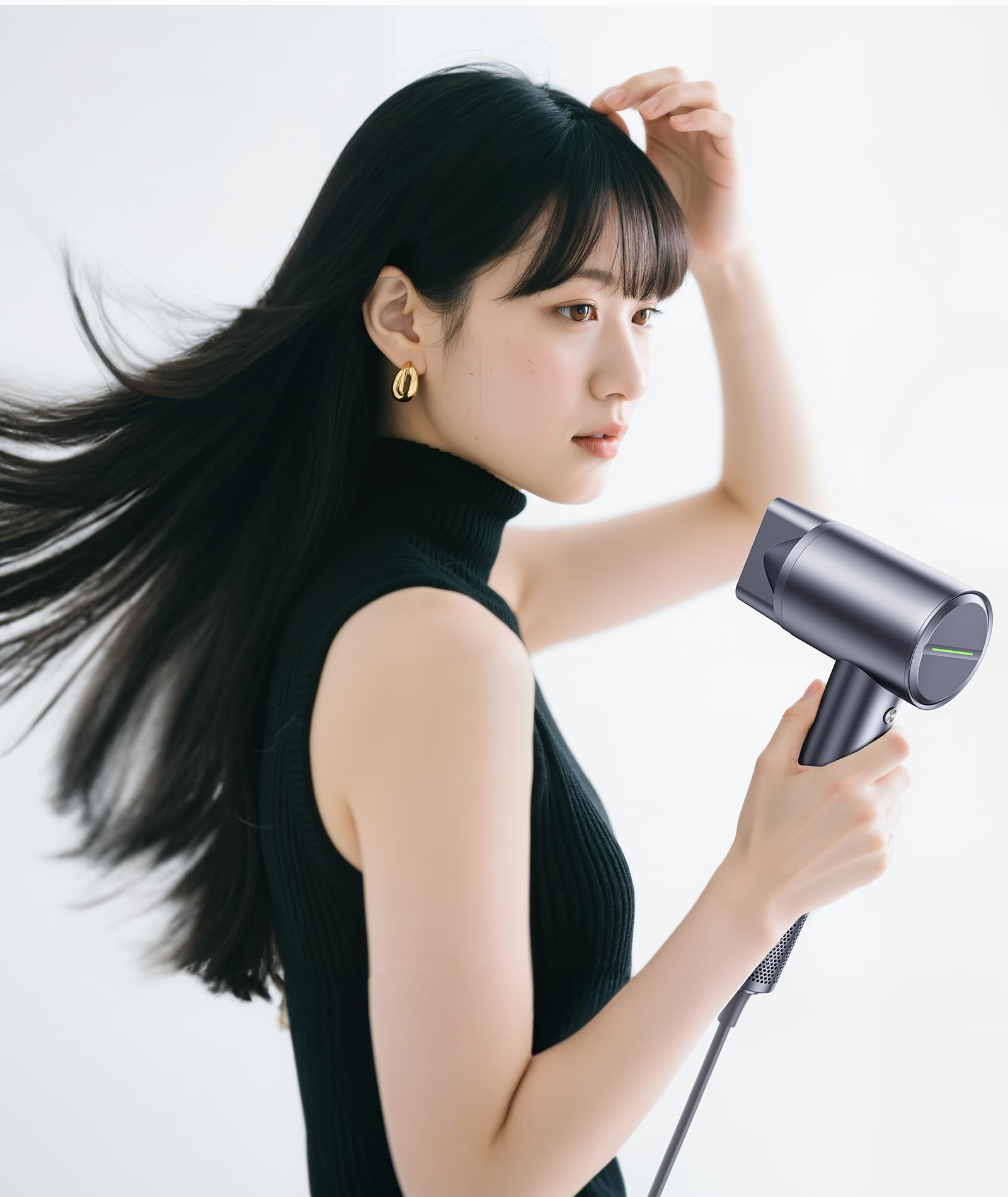 ドライヤー 大風量 【驚異の20秒速乾！】サロン級ヘアドライヤー 2億マイナスイオンで艶髪に革命 1300W強風ながら驚きの530g超軽量＆静音 Amazon | ドライヤー 大風量 【驚異の20秒速乾！】サロン級ヘア