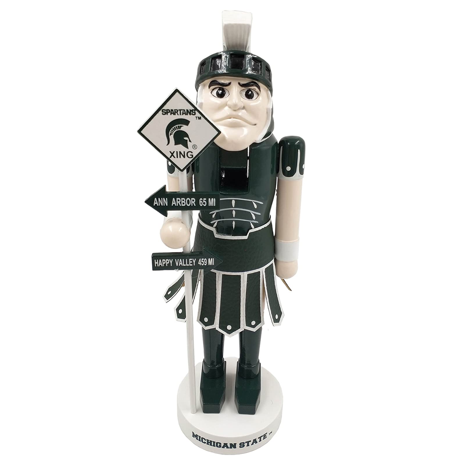 Santa's Workshop 12" Michigan St Rivalry Nutcracker
